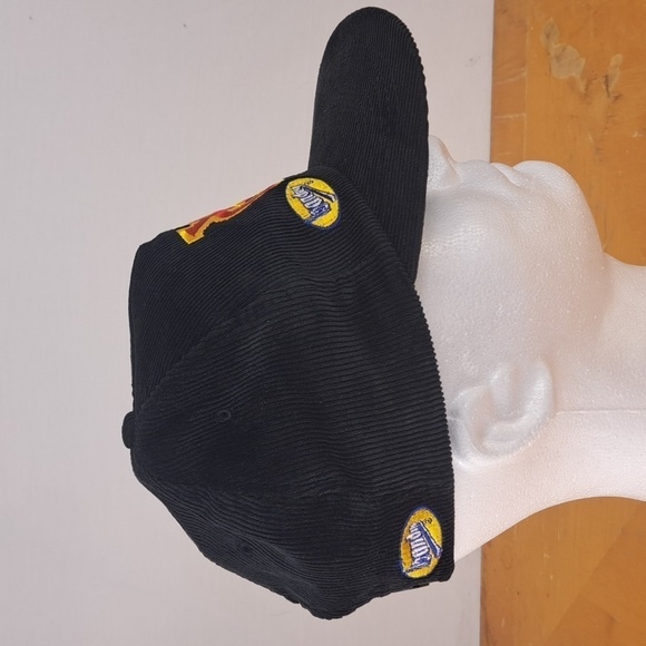 Vintage corduroy Bandug tires black & red embroidered casual snapback hat - Picture 5 of 8